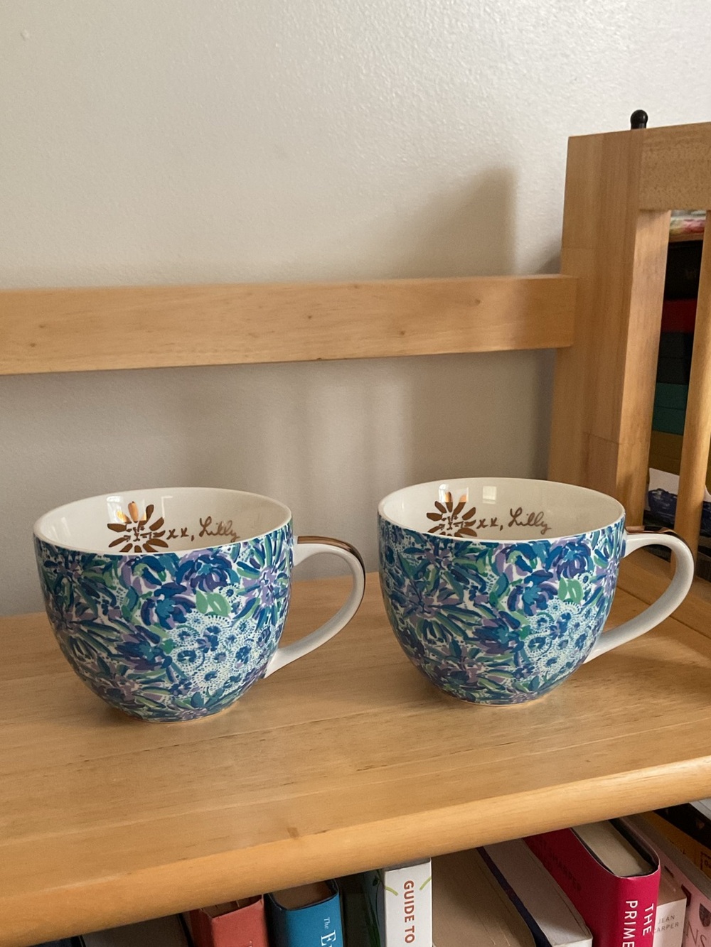 Lilly Pulitzer Mug Set of Two Beautiful Print